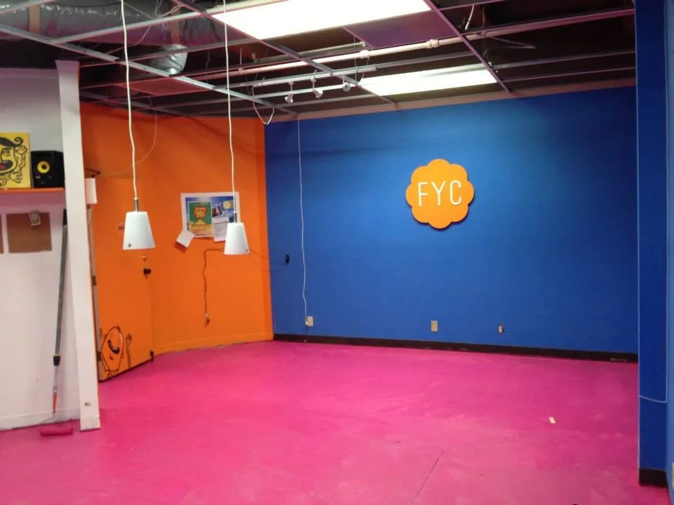 a colorful empty office room for FYC